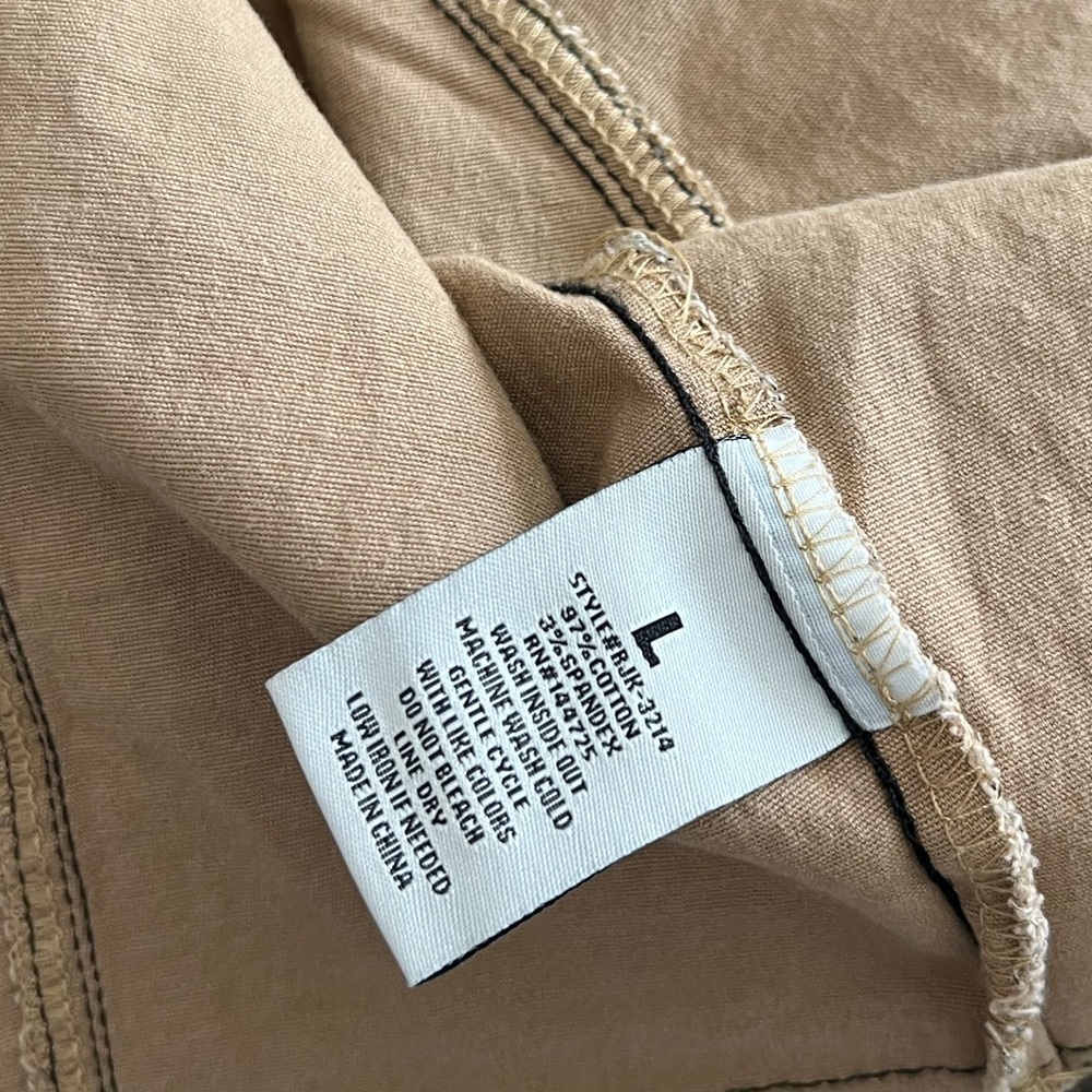 Skirt & Jacket Set Brown Snake Print Tan Denim Stretch - Picture 8 of 8